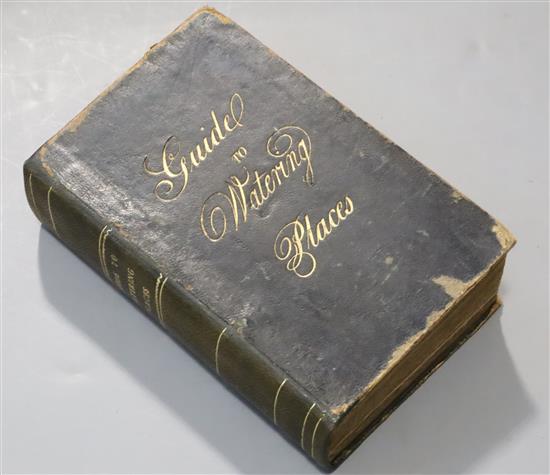 Feltham, John - A Guide to all the Watering and Sea Bathing Places, 12mo, black calf gilt, rebacked, with